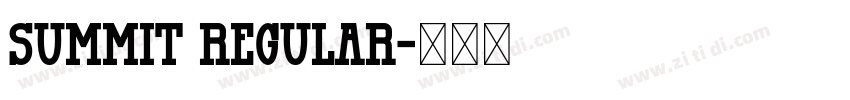 Summit Regular字体转换 Summit Regular字体转换
